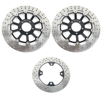 

BIKINGBOY For Kawasaki ZX6R Ninja ZX600 1998-2001 2004-2008 ZX-6R Ninja ZX636 2002 Round Front Rear Brake Discs Disks Rotors
