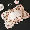 NEW Oval Pastoral Cotton Embroidered Hollow Placemat Cover Cloth Napkin Coaster Balcony Coffee Table Mat Cup Christmas Wedding ► Photo 3/4