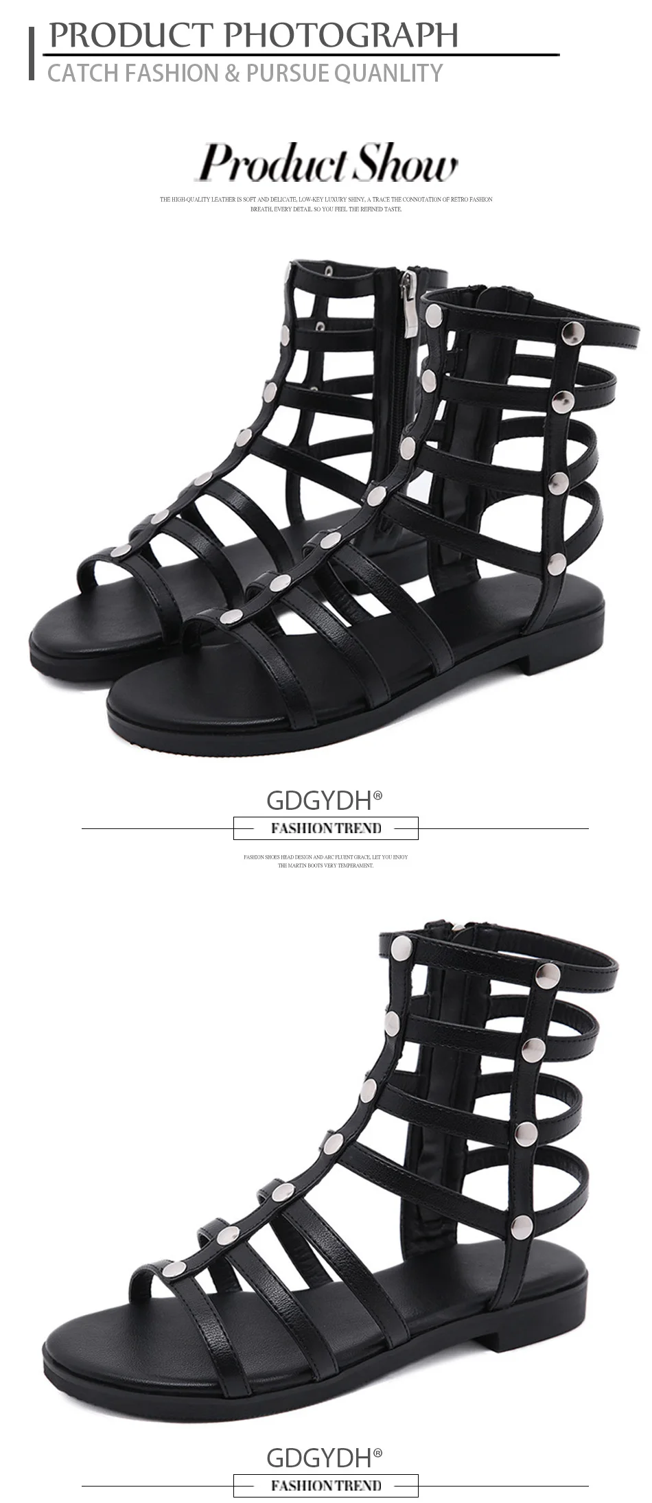 Sandals Shoes Woman Snake Print Rivets
