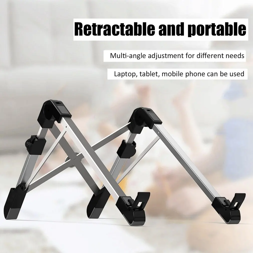 Refuses To Do Low Heads Improve Efficiency Aluminum Bracket Notebook Folding Bracket Desktop Portable Computer Tablet Bracket