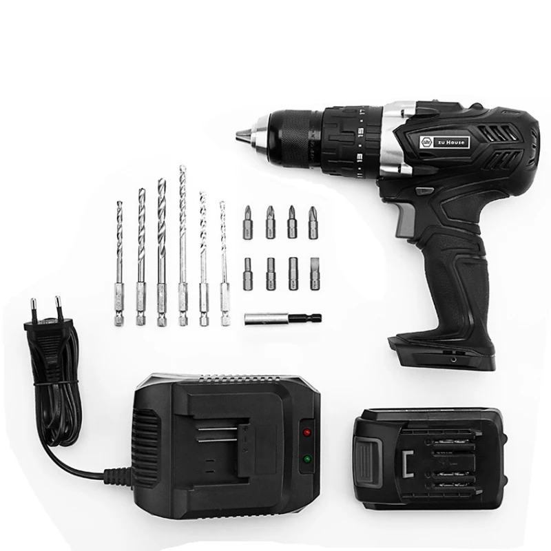  Wiha zu Hause 3 In 1 Cordless Impact Electric Drill Driver 18+1 40NM Li-ion Battery Electric Screw 