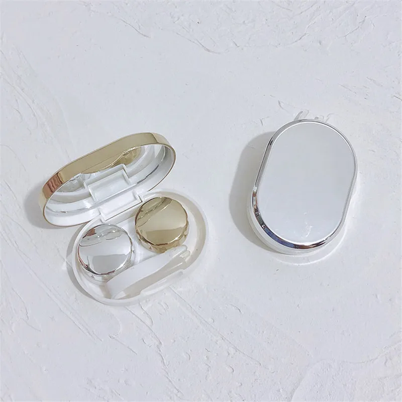 Чехол для контактных линз Mini Future technology sense с зеркалом красивый чехол объектива