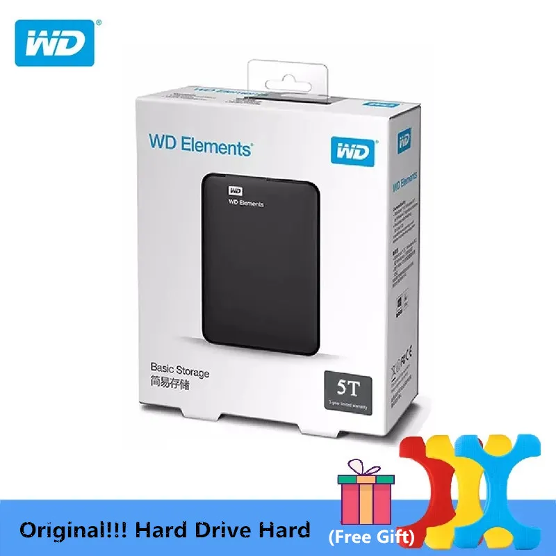 Original!!! 5tb Western Digital Wd Elements Hard Disk Hdd 5t Hdd Usb 3.0 Portable External Hard Disk - Portable Hard Drives - AliExpress