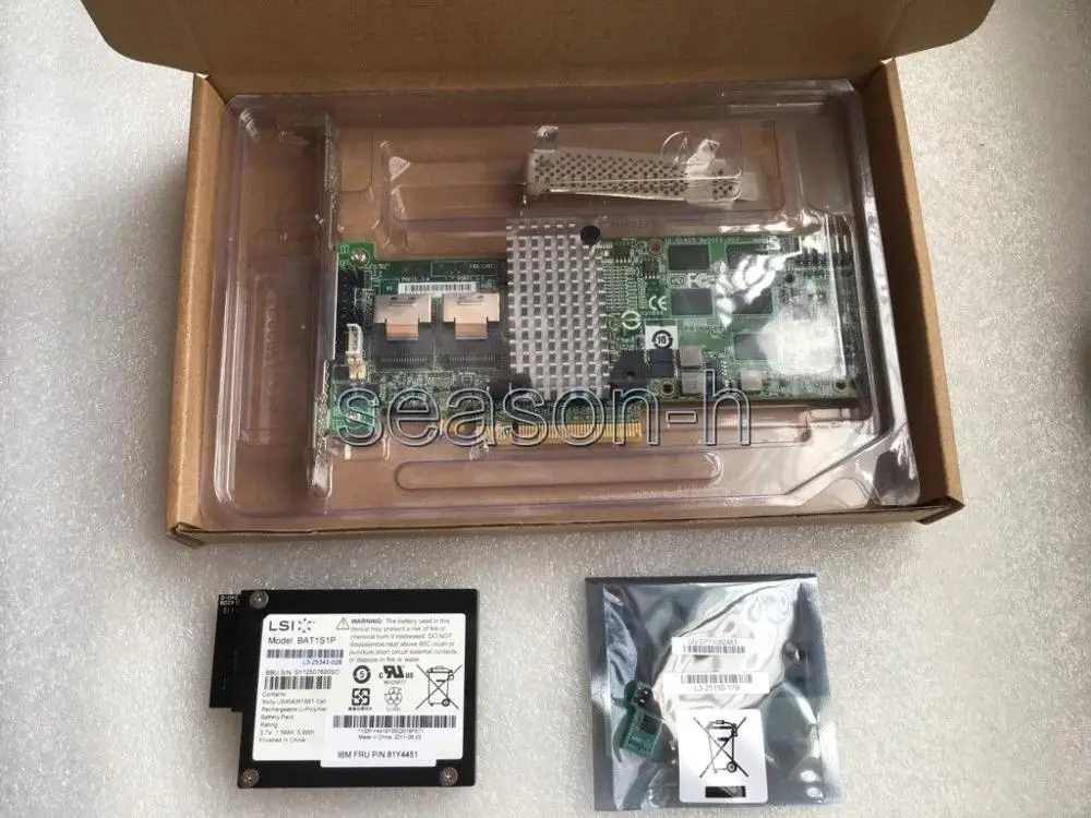 LSI00202+LSI00292+BBU08 Megaraid SAS 9260-8i+SSD 2.0 ssd key 512m RAID controller
