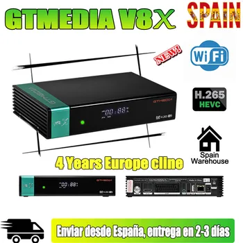 

Receptor Satellite Receiver Gtmedia V8X HD H.265 Europe Cline for 4Years Spain Poland Built in Wifi upgrade of Gtmedia V8 nova