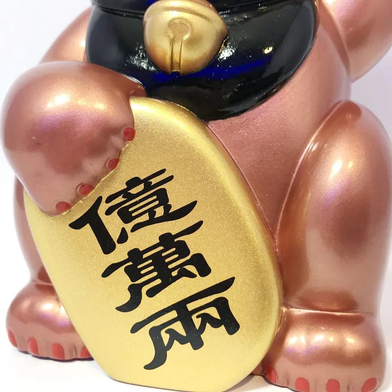 Творческий Анатомия LUCKY CAT Улыбка Медь версия Рон английский OriginalFake Street Художественная кукла GK статуя Будды из ПВХ, движущаяся фигурка