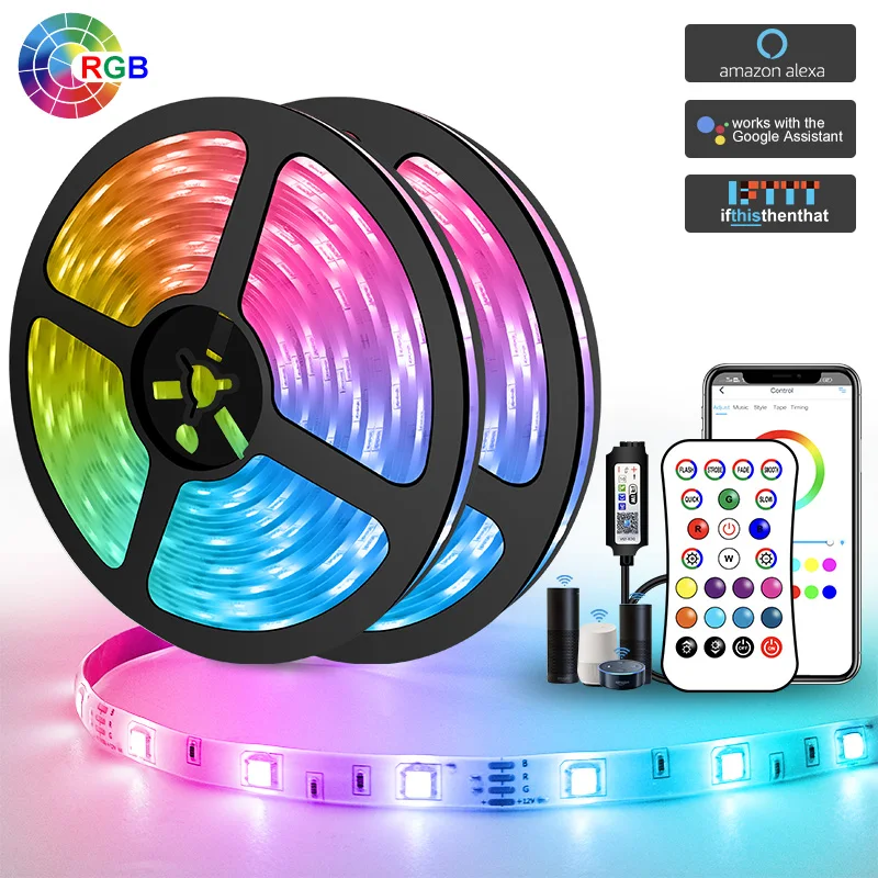 Светодиодная лента 5050 RGB с поддержкой Wi-Fi и Bluetooth | Лампы освещение