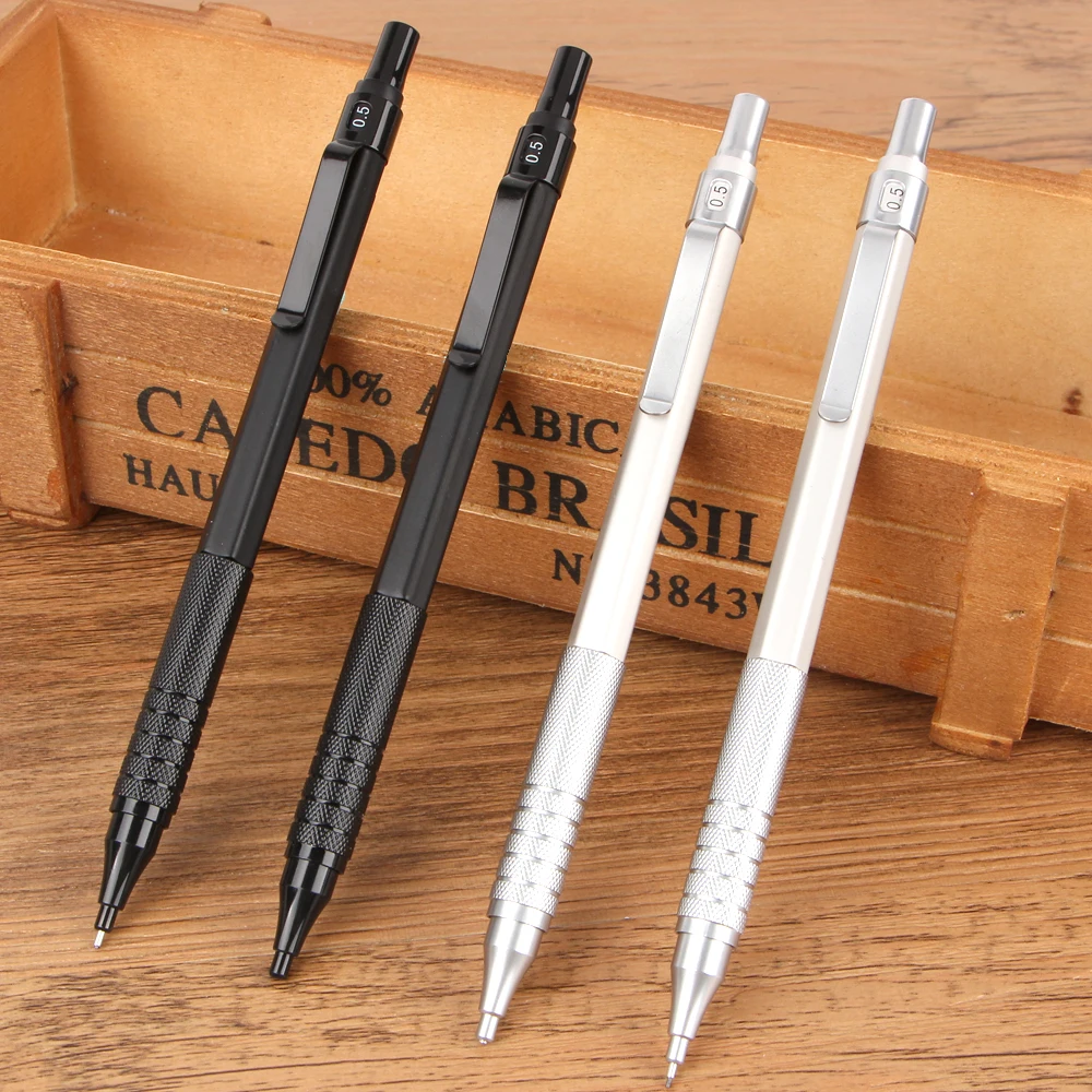 

1Pcs 0.5mm Mechanical Pencils Metal Shell Office & School Stationery Writing Supplies
