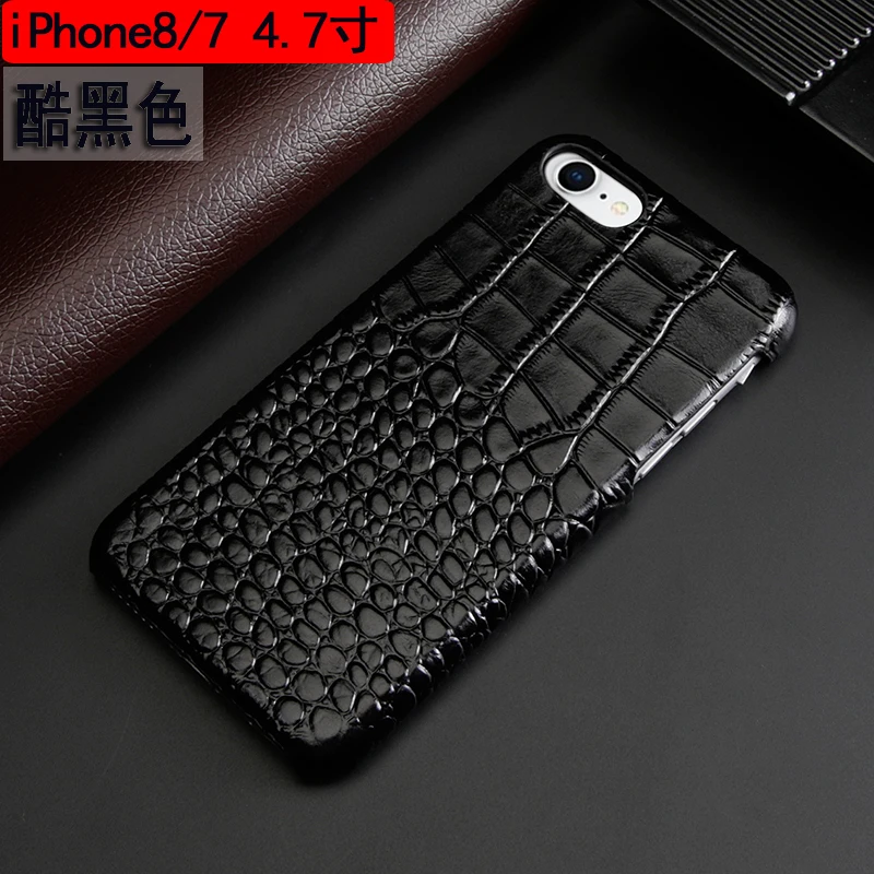 Кожаный чехол для телефона для Apple X iPhone 7 8 Plus iPhone XsMAX Xr защитный чехол с узором «крокодиловая кожа»