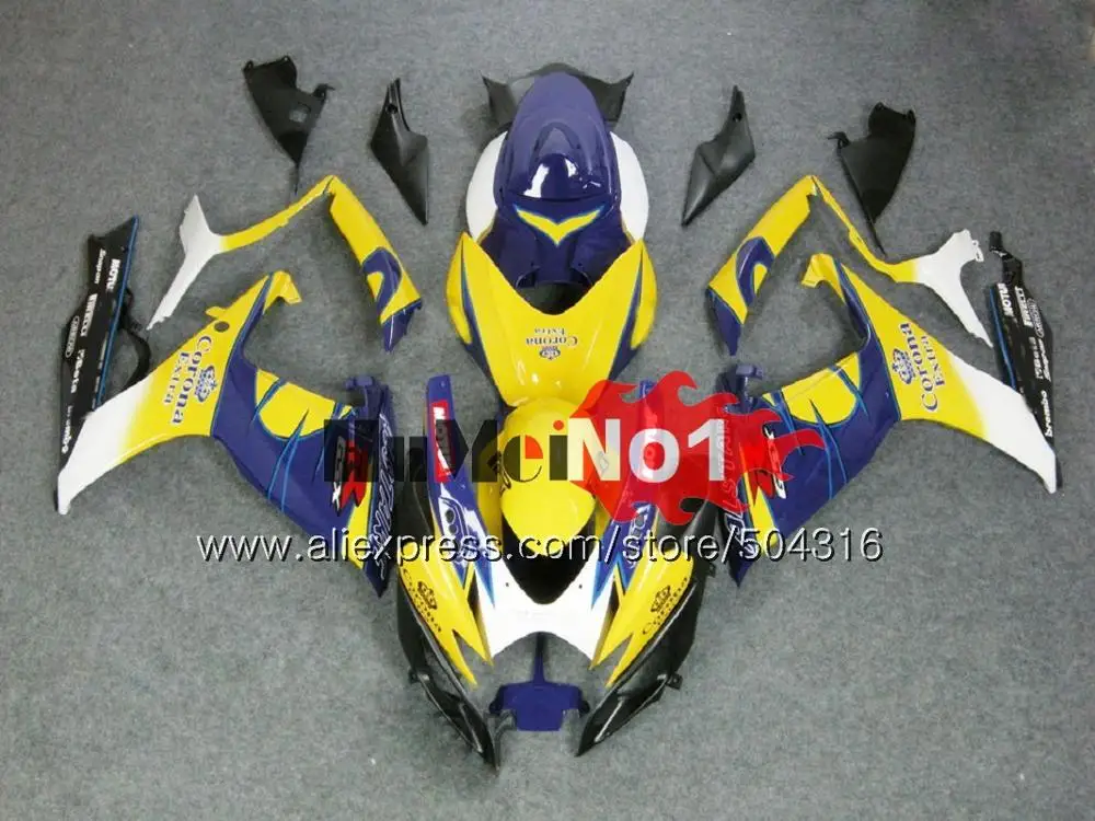 Корпус для SUZUKI GSX R600 GSX-R750 GSXR 600 750 CC 06 07 2006 2007 16MC. 16 GSXR-600 K6 GSXR600 GSXR750 06 07 глянцевый белый обтекатель - Цвет: No. 27