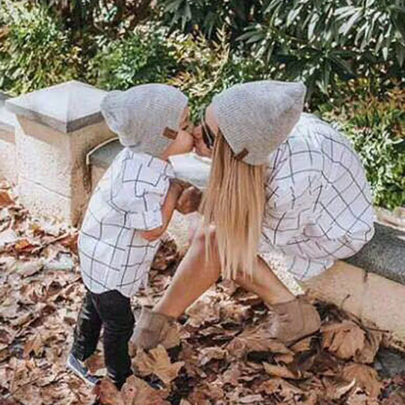 1Pc Hat PU Casual Beanies for Men Women Kid Child Warm Knitted Winter Hat Fashion Solid Hip-hop Beanie Hat Unisex Cap Accessoriy