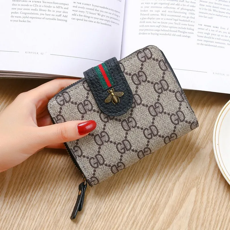

Europe and the United States of big shop sign brief paragraph small purse women more screens card bag zipper wallet printed buck