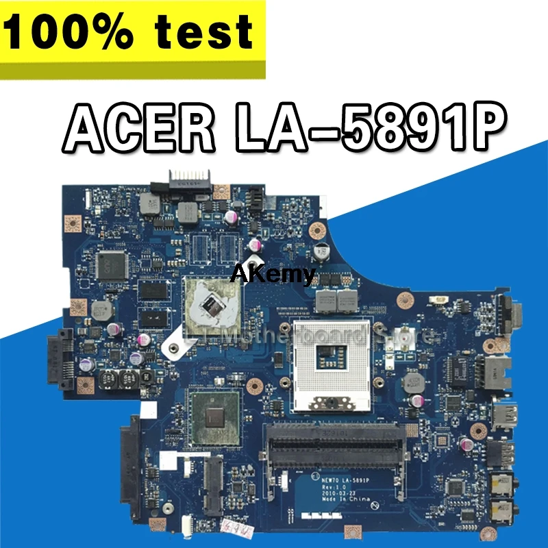 MBR5402001 NEW70 LA-5891P для ACER 5741 5741G материнская плата ноутбука с ATI видео s988A HM55 работает