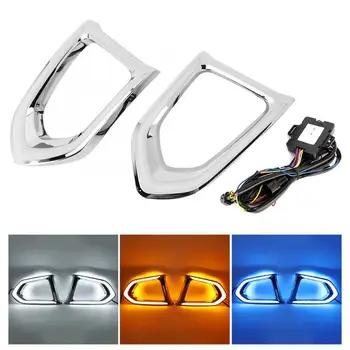 

1Pair 0.5W 3Color 6000-6700K Daytime Running Light LED DRL Fits for Nissan Patrol Y62 2016-2019 Car Styling tuning cars