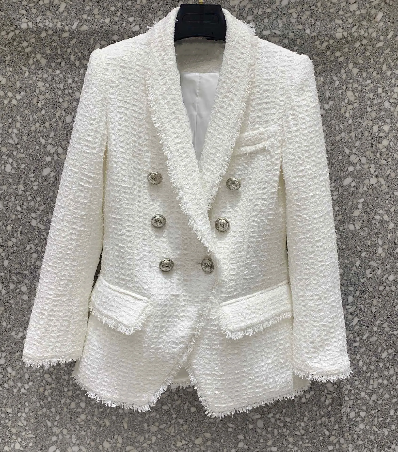 new ladies high quality fashion long sleeve lapel solid color woollen jacket 0930