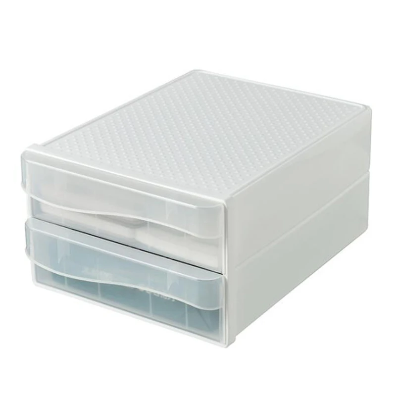 Clear Plastic Storage Drawers Cosmetic Storage Box Household Desktop Jewelry Finishing Box Drawer Dressing Table Skin Care Rack - Цвет: Clear