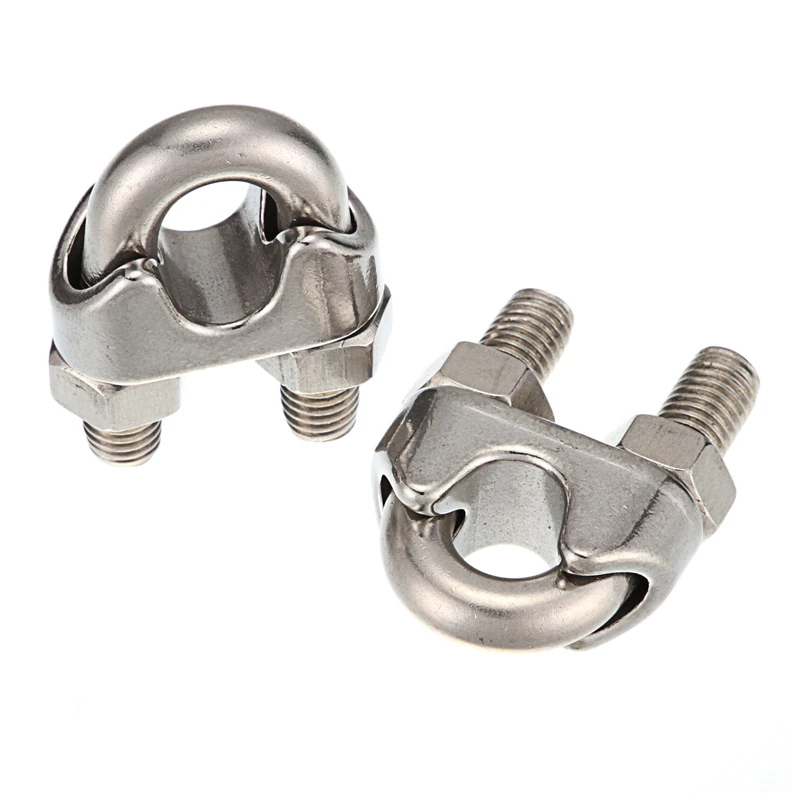 Wire Rope Bulldog Grips Galvanised U Bolt 10 x 8mm for 8mm wire Handy