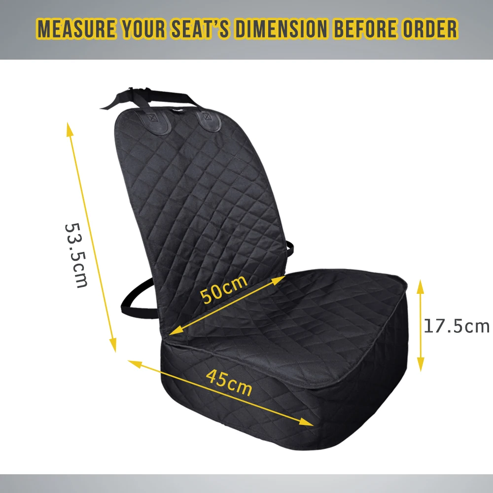 Dog Car Seat Cover Oxford Waterproof Pet Cat Dog Carrier Mat For Cars Soft Front Seat Cushion Protector Washable Car Cover