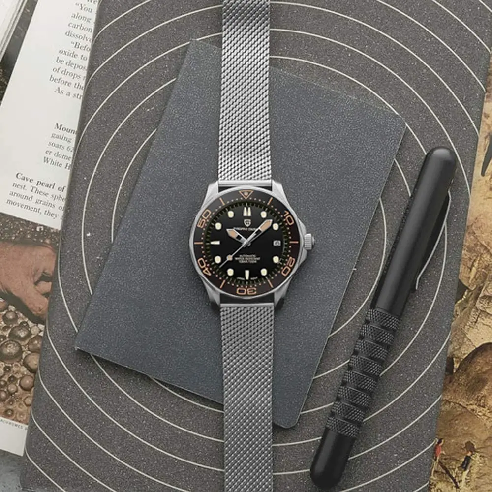 New PAGANI DESIGN Men's Watches Retro Mechanical watch for men top Luxury automatic watch Men NH35 Round sapphire Clock man