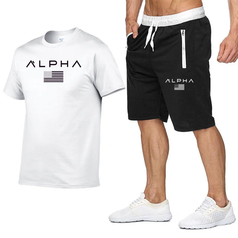 

Summer sport men's sport suits gym sport quick drying running clothing sets sports joggers training gym fitness workout set