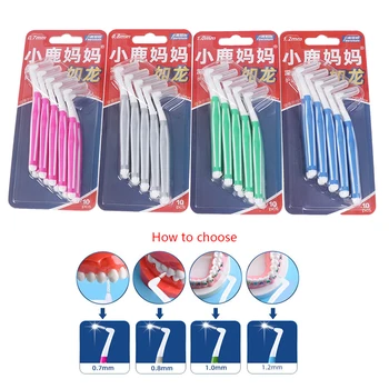 

10Pcs/lot Interdental Brush Oral Care Teeth Floss Dental Hygiene Clean Toothbrush
