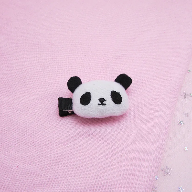 3 hair clip Полный весь дизайн, новые горячие 3 см плюшевые игрушки для волос, галстук для волос, Детские вечерние подарки панда плюшевые мягкие игрушки повязка на голову - Цвет: 3 hair clip