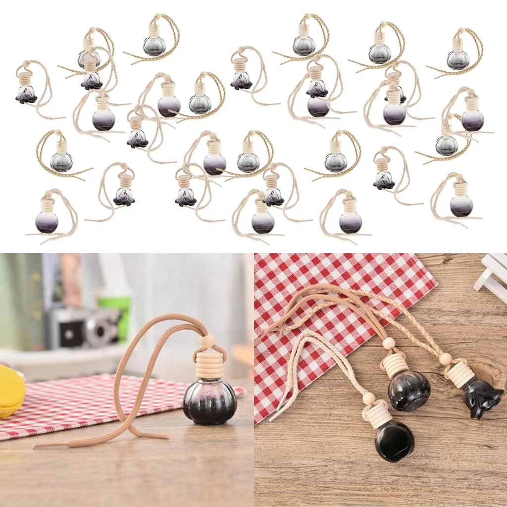 

10ml Car Diffuser Bottle Hanging Essential Oil Car Diffuser Car Perfume Bottle, Set of 30