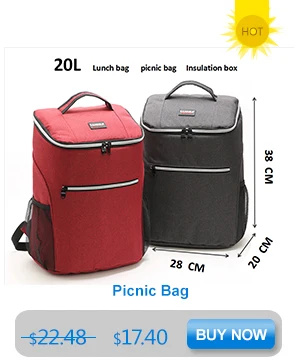 15L/20L/26L сумка для обеда, водонепроницаемая сумка для пикника на открытом воздухе, сумка-холодильник, теплоизоляционная коробка для обеда, Термосумка-холодильник для еды 4L/6L/8.5L