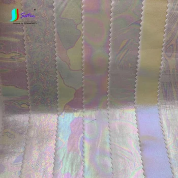 

Ice Silk Cloth Bottom Pearly Lustre Gradient Iridescence Bronzing Elastic Swimsuit Dress Sofa DIY Decorative Packing Fabric