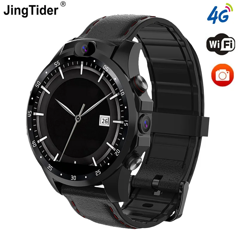 JingTider V9 4G Смарт часы MTK6739 4 ядра 3 ГБ + 32 Гб 1 6 &quotX360 Smartwatch 800 мА/ч два 5.0MP Камера GPS Bluetooth