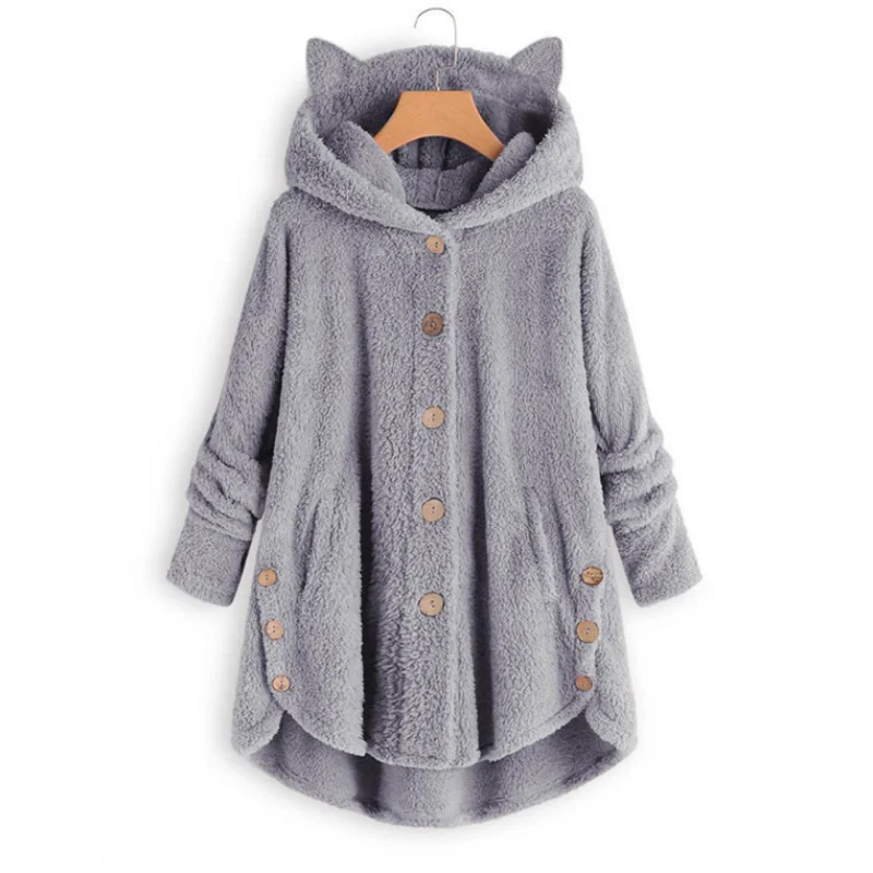 gray Женские пальто зимняя одежда с капюшоном для беременных женские повседневные пальто для беременных свободные женские пальто для беременных куртки размера плюс - Цвет: gray