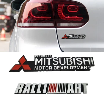 

Alloy Car Side Fender Sticker Rear Trunk Emblem for Mitsubishi RALLIART L200 Outlander Eclipse ASX Lancer 10 Pajero Accessories