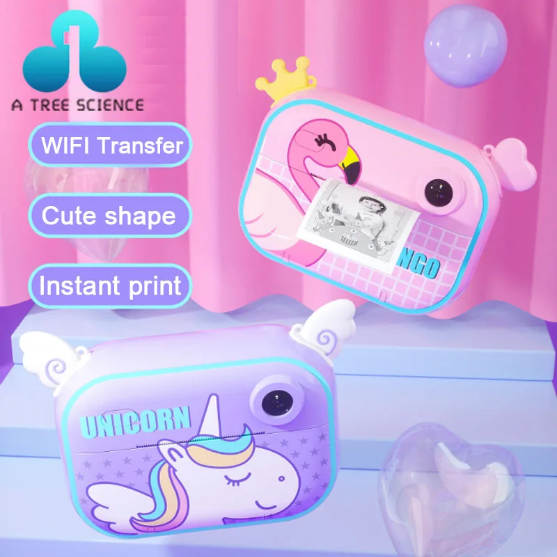

Kids Instant Camera For Children Print Camera 40MP Digital Camera For Kids Unicorn Photo Camera Toy Birthday Gift For Kid #R25