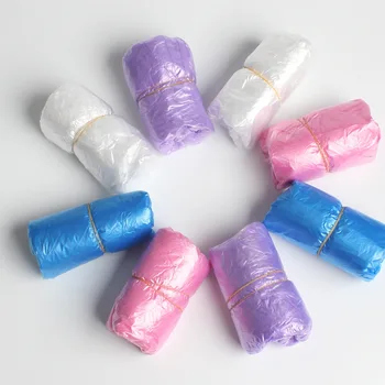 

1 Pc One Pack 100 Pieces Thick Disposable Shoe Cover Plastic PE Color Waterproof Dustproof Home Office Shoe Cover
