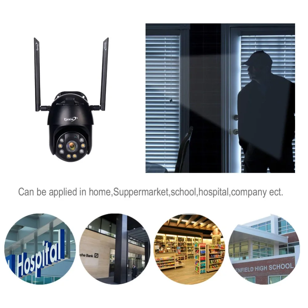Livre à Prova Vigilância de Segurança p sem Fio 360 ao ar Câmera Wifi Ptz Velocidade Dome Cctv Onvif Dwaterproof Água Ipcam Camara Exterior ip 2mp 1080 12 Câmera ip wifi 2mp 1080 p sem