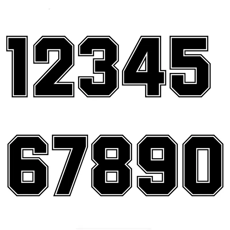 

Creative Racing Number Helmet Decals Car Sticker Decals Motorcycle Accessories Stickers KK Vinyl 15CM