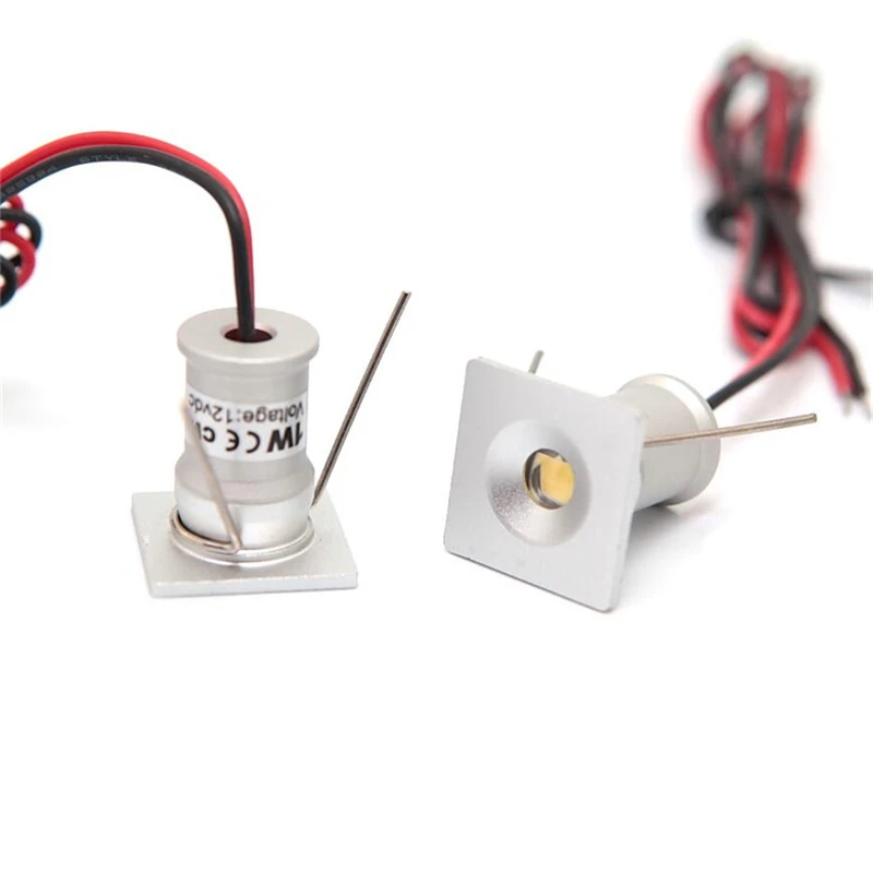 9 шт./лот DC12V 1W Mini Downlight Bridgelux Chip Waterproof IP65 светодиодный прожектор светодиодная лампа