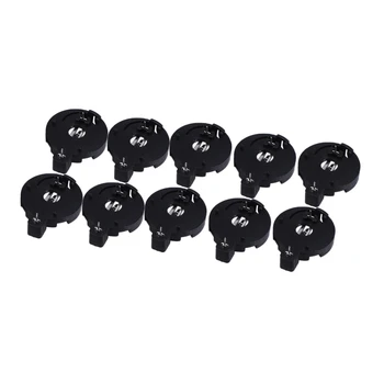 

10 pcs 2 pins round shape for CR / LIR 2032 2025 2016 button cell battery holder