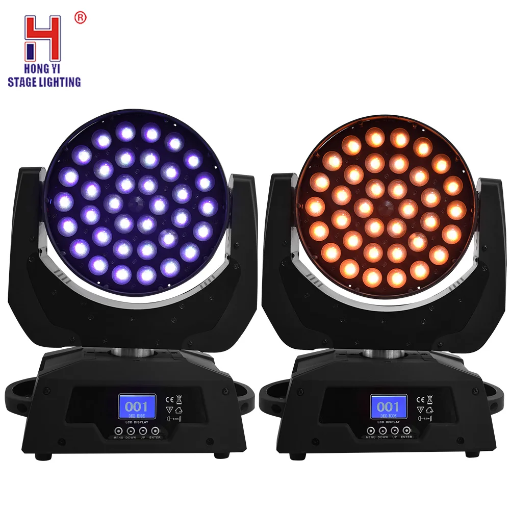 Moving Head Wash Light 108x3W RGBW для сцены перемещение головы луч света стробоскоп эффект свет оборудование для диджея, Марка DMX(2 шт/лот