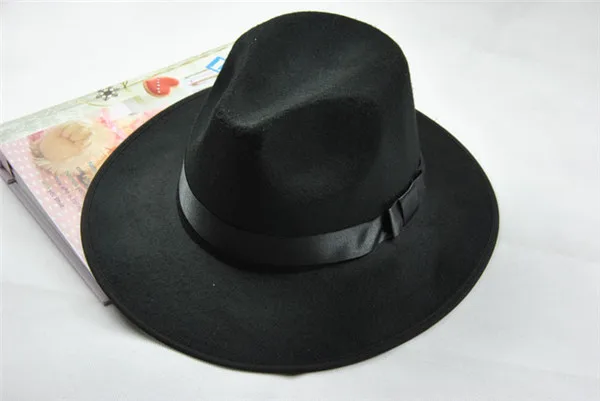 Модная шляпа Федора с широкими полями Fedoras Мужская Snapback подарок солнцезащитные шляпы унисекс танец Гангстер Панама Кепка