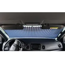 Автомобильный солнцезащитный экран, теплоизоляция, солнцезащитный козырек, автоматический выдвижной затеняющий козырек для лобового стекла автомобиля, солнцезащитный козырек