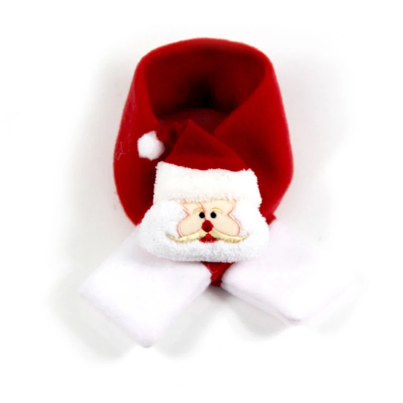 Красный Рождественский шарф для домашнего питомца, собаки, кошки, шеи, теплый мягкий шарф для домашних животных, зимние рождественские подарки, теплые аксессуары для домашних животных, товары для собак, кошек