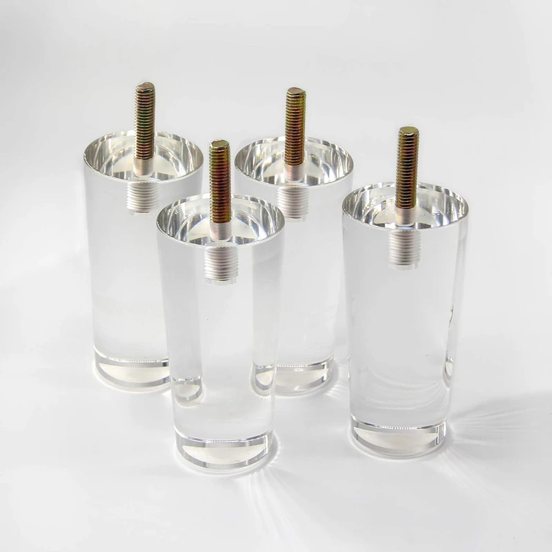 4PCS 4 Inch/100Mm Furniture Feet Acrylic Bench Legs Sofa Legs Modern Cabinet Cupboard Coffee Table Legs Couch Feet Storage Shelv 4PCS 4 Inch/100Mm Furniture Feet Acrylic Bench Legs Sofa Legs Modern Cabinet Cupboard Coffee Table Legs Couch Feet Storage Shelv