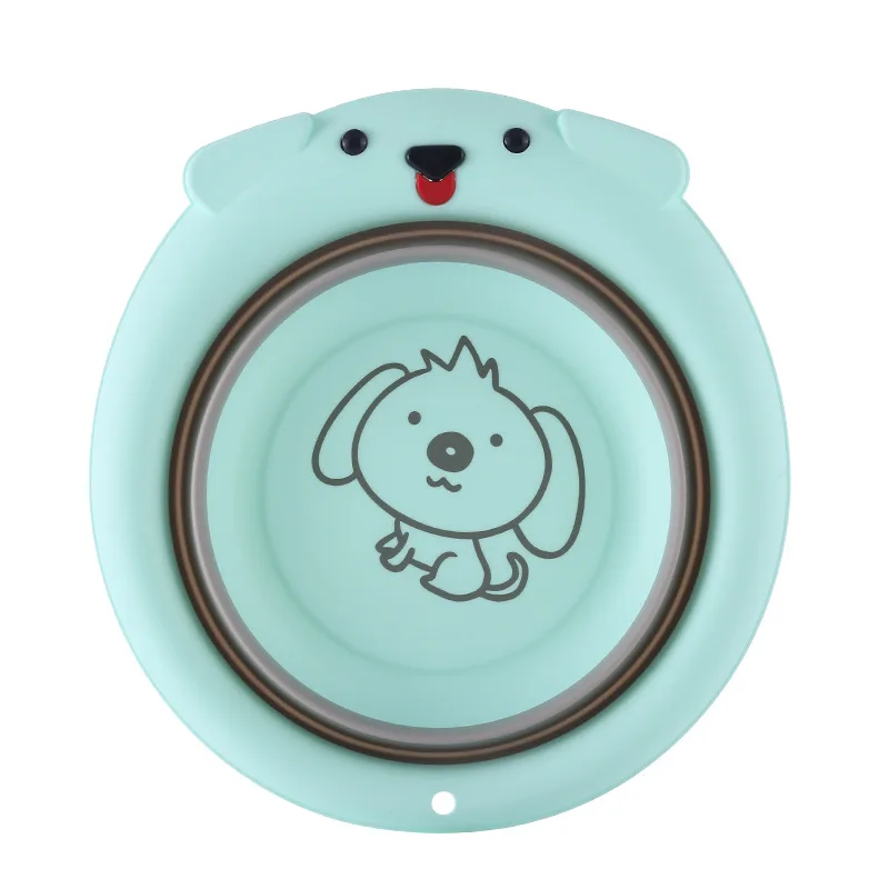 

Convenient Travel Compression Small Basin 2/3 Pack Baby Foldable Face Wash Wash Butt Cartoon Infant Wash Basin And