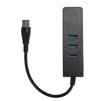 

USB3.0 HUB to RJ45 Converter Adapter can Convert USB Port to 10/100/1000M Ethernet Port with 3 Port Drive Free