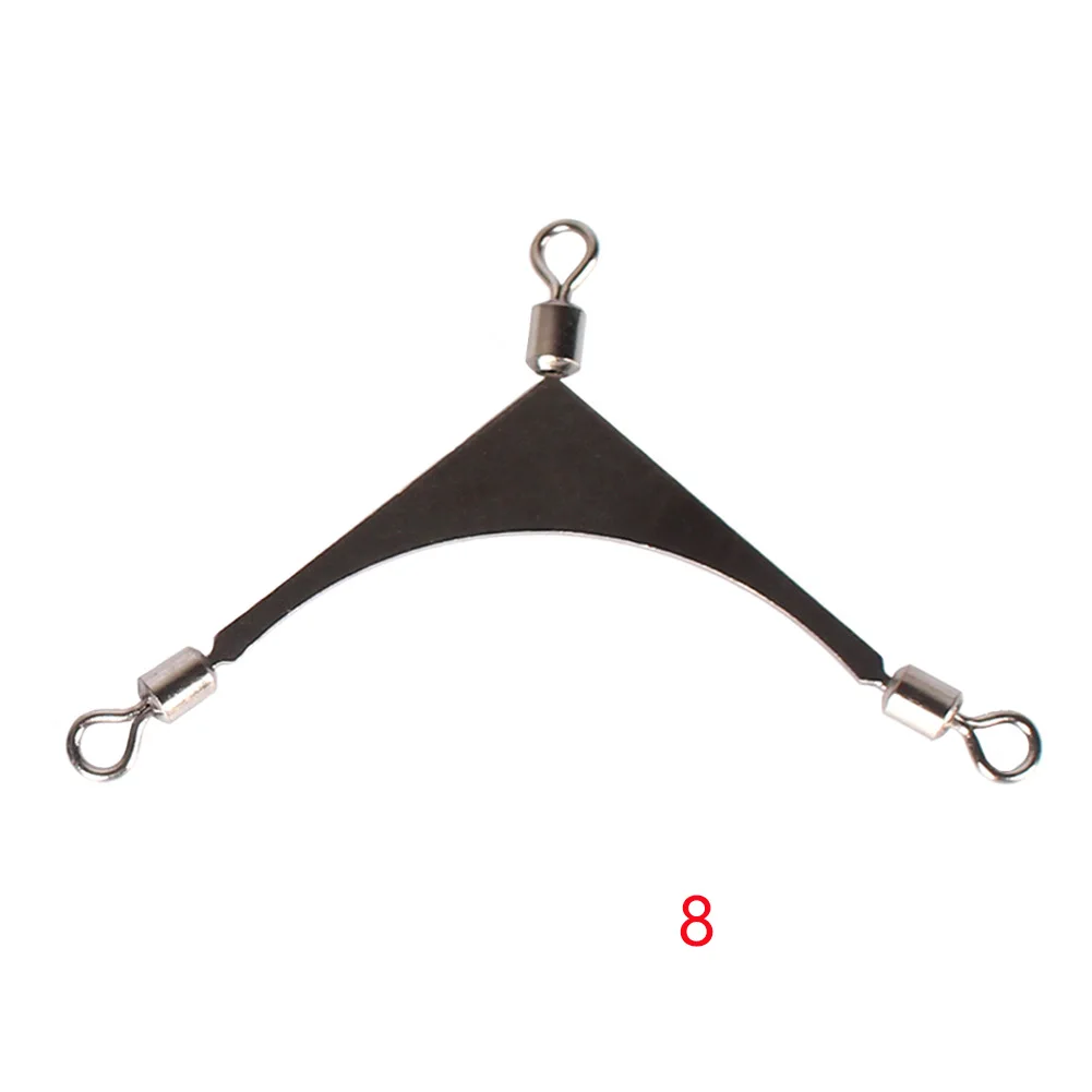 

20pcs Rustproof Outdoor 3 Ways Strong Force Simple Tools Connector Assist Fishing Swivel Rolling Splitter Tackle Smooth