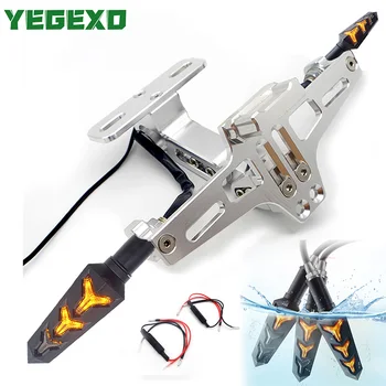 

For SUZUKI BANDIT 1200 BOULEVARD M109R GSXR 600 K8 VSTROM DL650 Motorcycle License Plate Holder Motorbike Moto Accessories