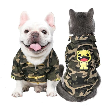 

dog clothes dog clothes for small dogs dog costume french bulldog pets dog jacket Camouflage jacket dog coat christmas clothes
