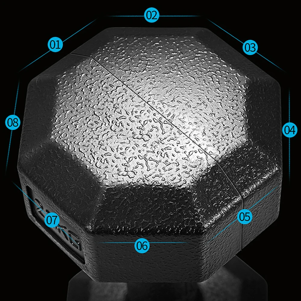 1 шт. 1,5 кг мышечный фитнес-гантель силовая тренировка восьмиугольная гантель угнетение тренировка штанга вес отрицательный гантель