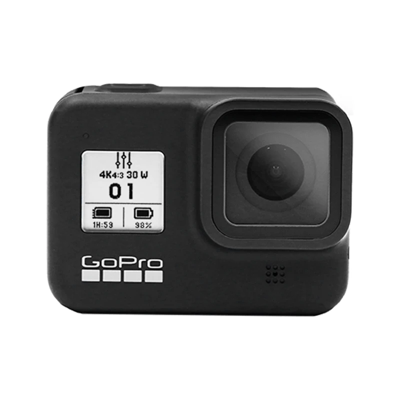 GoPro-Cámara de acción deportiva HERO 8, accesorio negro, resistente al agua, vídeo 4K, 12MP, fotos, 1080p, transmisión en vivo